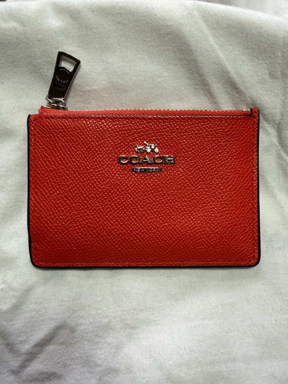 Coach Mini Skinny Id Case Orange